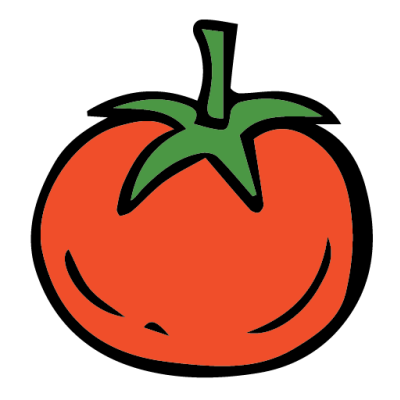 Basic Vocabulary Fruit and Vegetables Pictionary Tomato