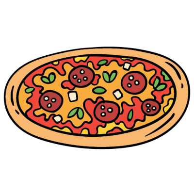 Basic Vocabulary Food Pictionary Pizza